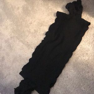 black off the shoulder bathing suit